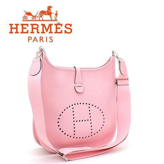 Rose Sakura ☆HERMES☆ EVELYNE III PM ショルダーバッグ 6050412